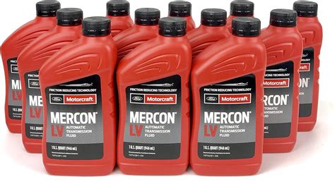 motorcraft mercon lv automatic transmission fluid 12 quart case|mercon lv transmission fluid equivalent.